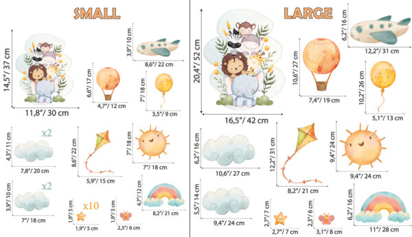 Kids Animal Wall Sticker